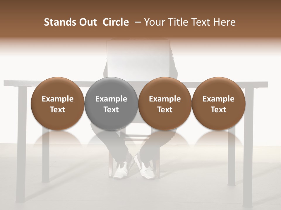 Friendly People Computer PowerPoint Template