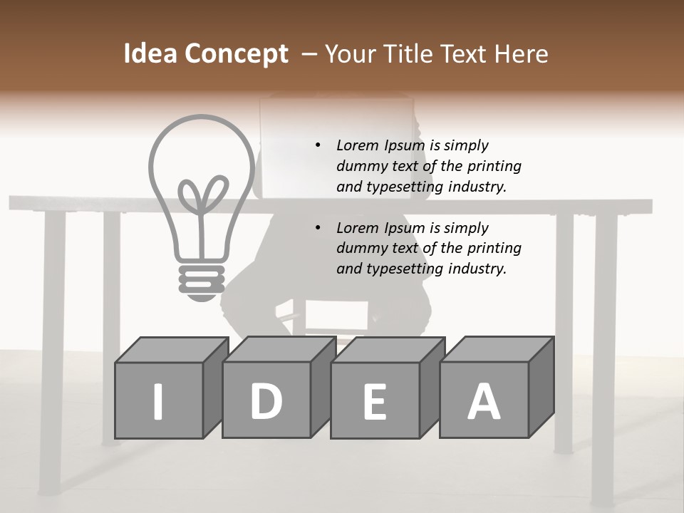 Friendly People Computer PowerPoint Template
