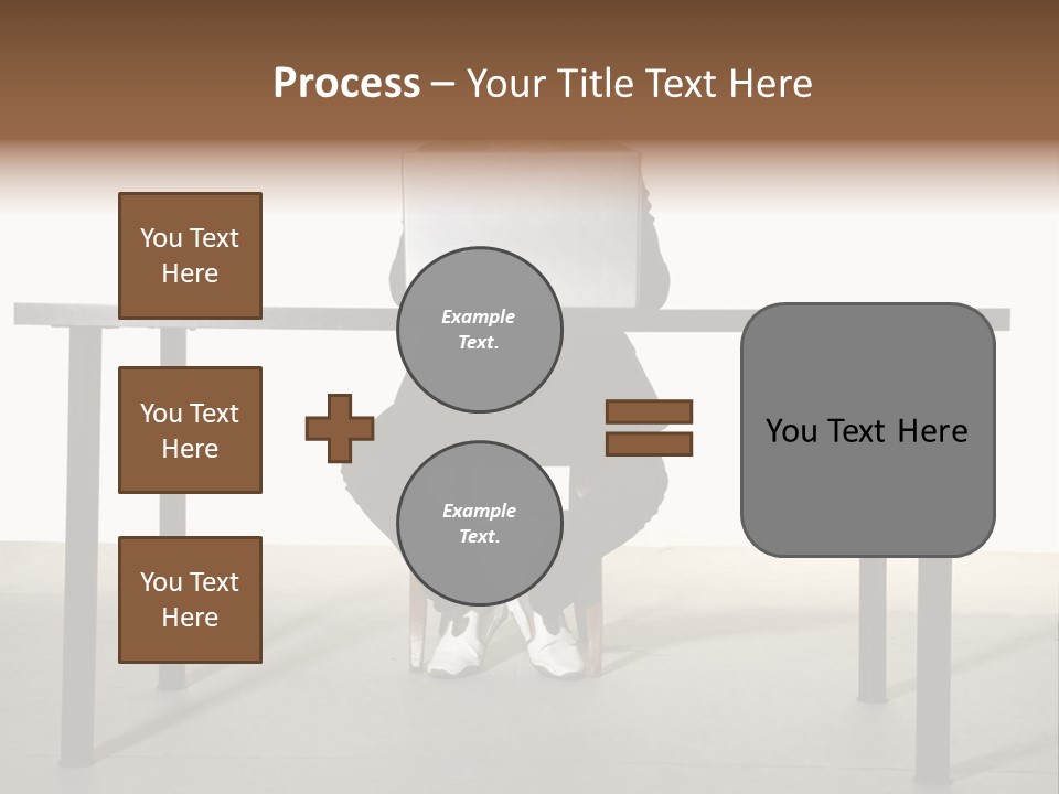 Friendly People Computer PowerPoint Template