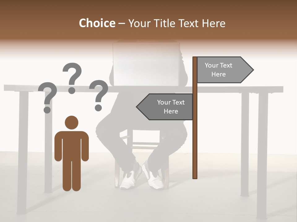 Friendly People Computer PowerPoint Template