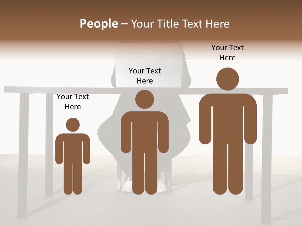 Friendly People Computer PowerPoint Template