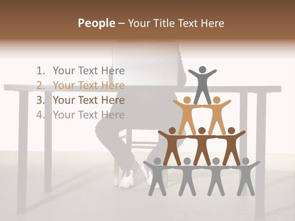 Friendly People Computer PowerPoint Template