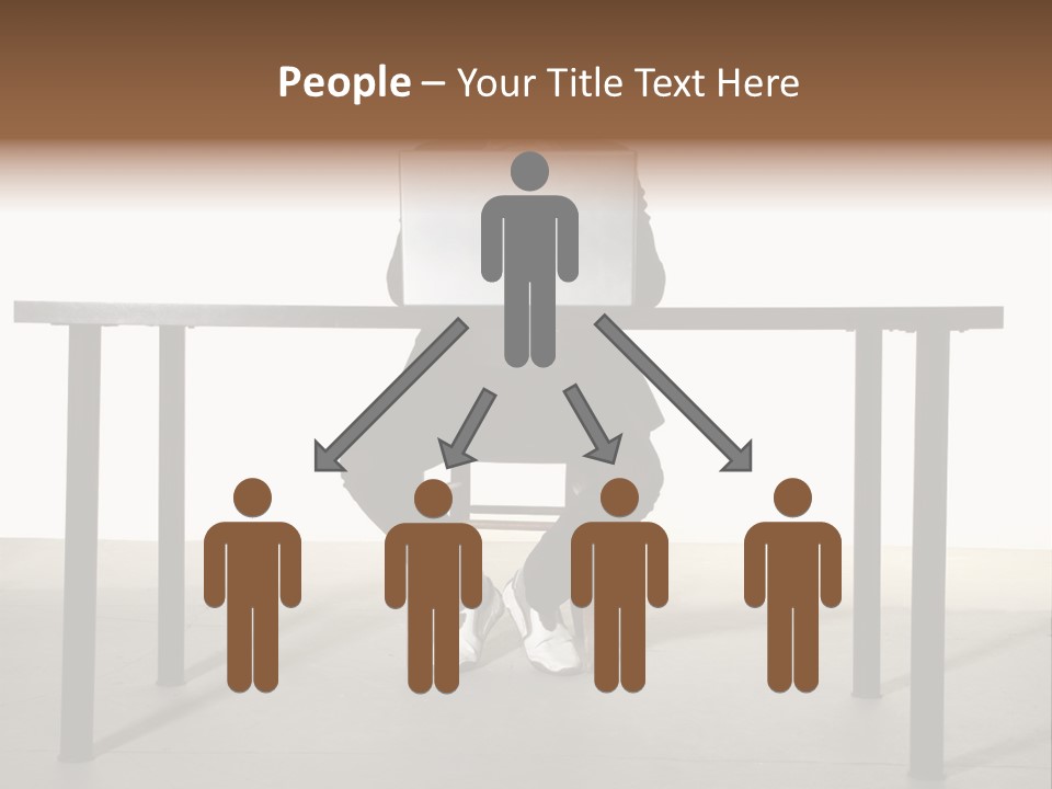 Friendly People Computer PowerPoint Template