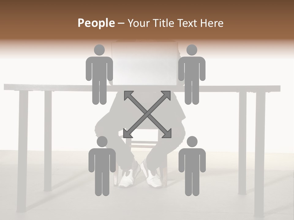 Friendly People Computer PowerPoint Template