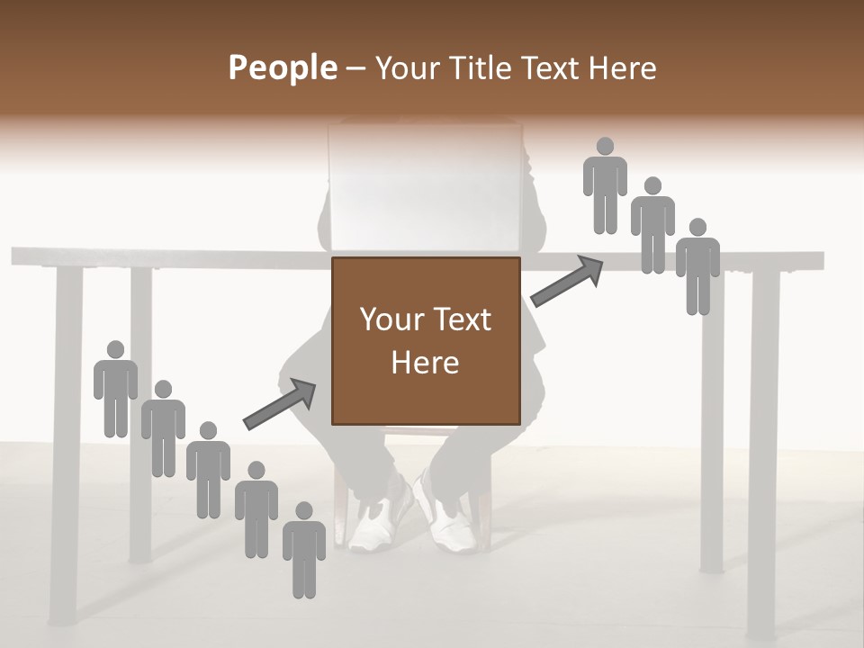 Friendly People Computer PowerPoint Template