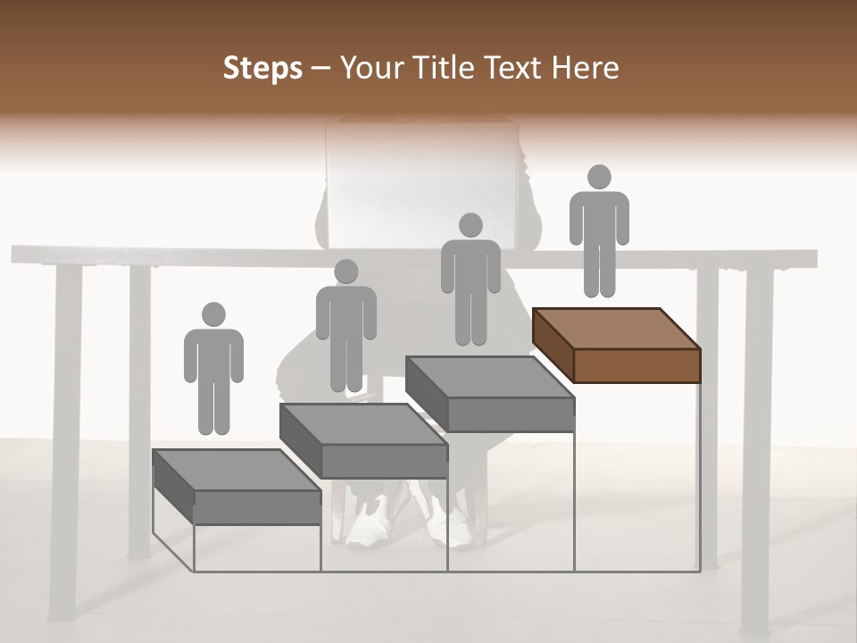 Friendly People Computer PowerPoint Template