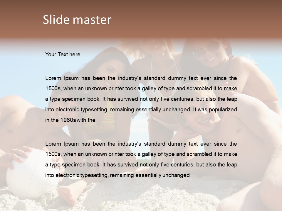 Leisure Girl People PowerPoint Template