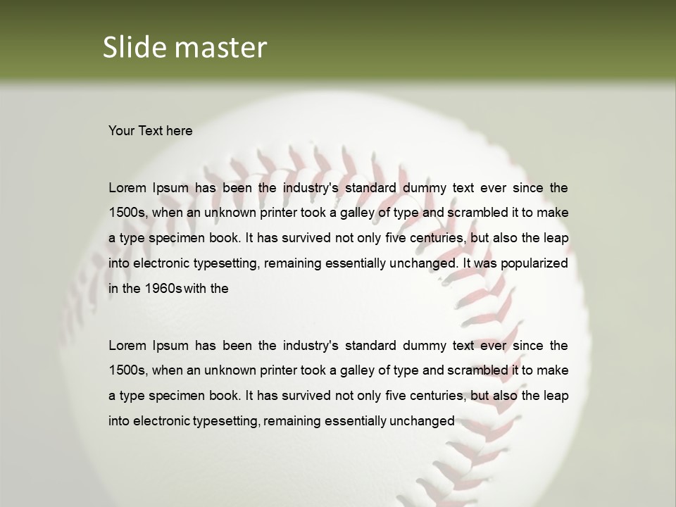Closeup Macro Strikeout PowerPoint Template