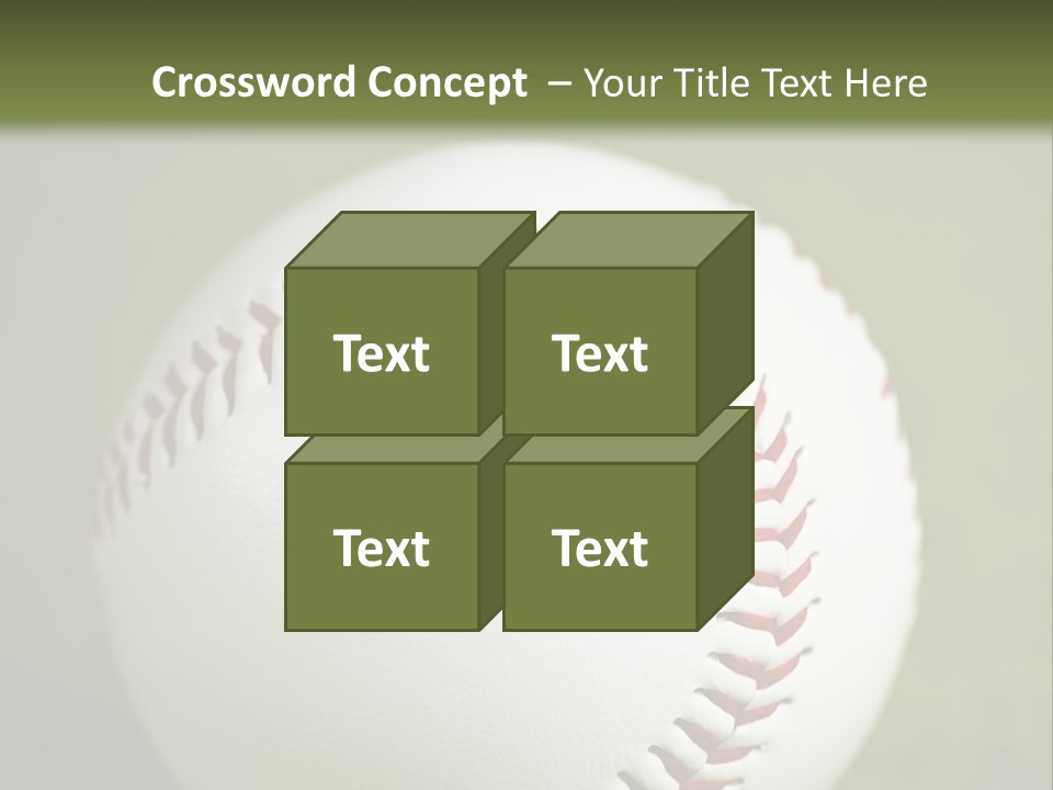 Closeup Macro Strikeout PowerPoint Template