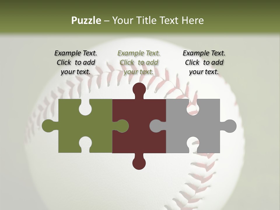 Closeup Macro Strikeout PowerPoint Template