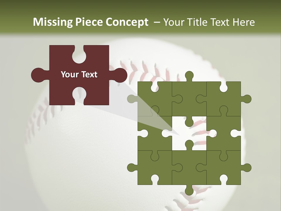 Closeup Macro Strikeout PowerPoint Template