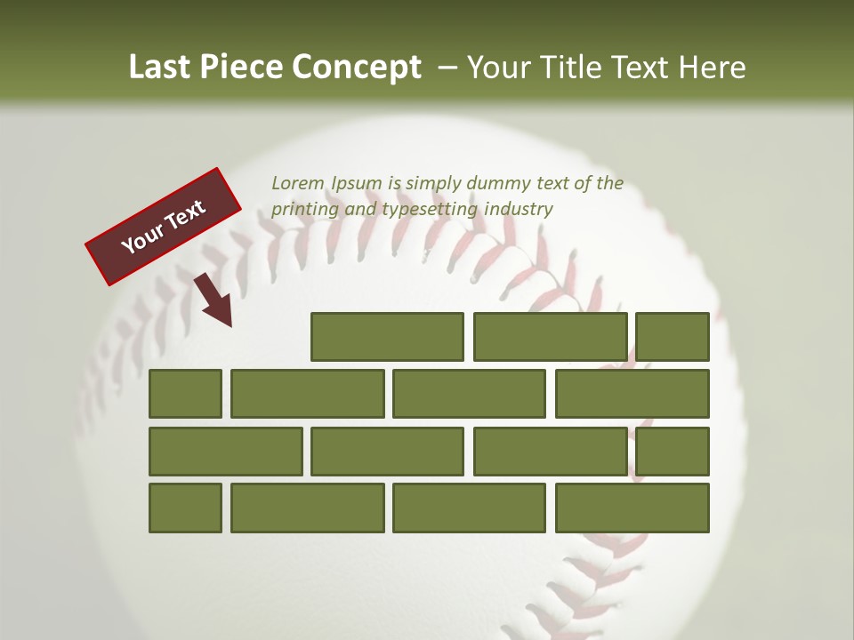 Closeup Macro Strikeout PowerPoint Template