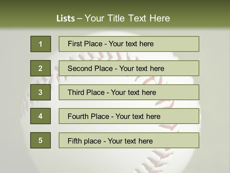 Closeup Macro Strikeout PowerPoint Template