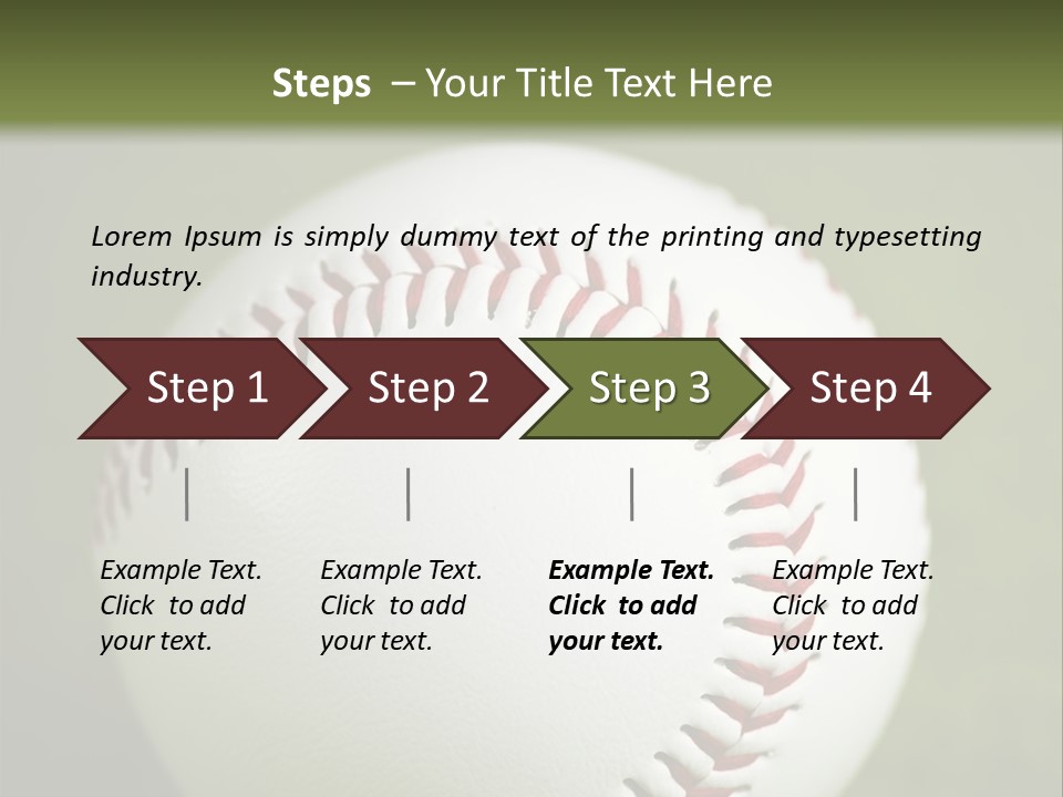 Closeup Macro Strikeout PowerPoint Template
