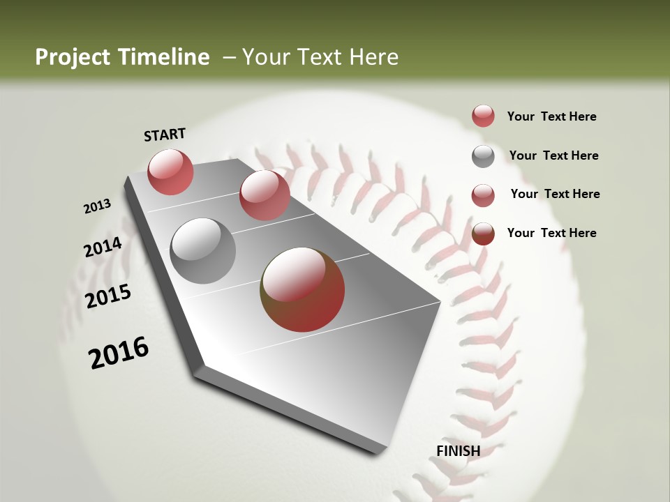 Closeup Macro Strikeout PowerPoint Template