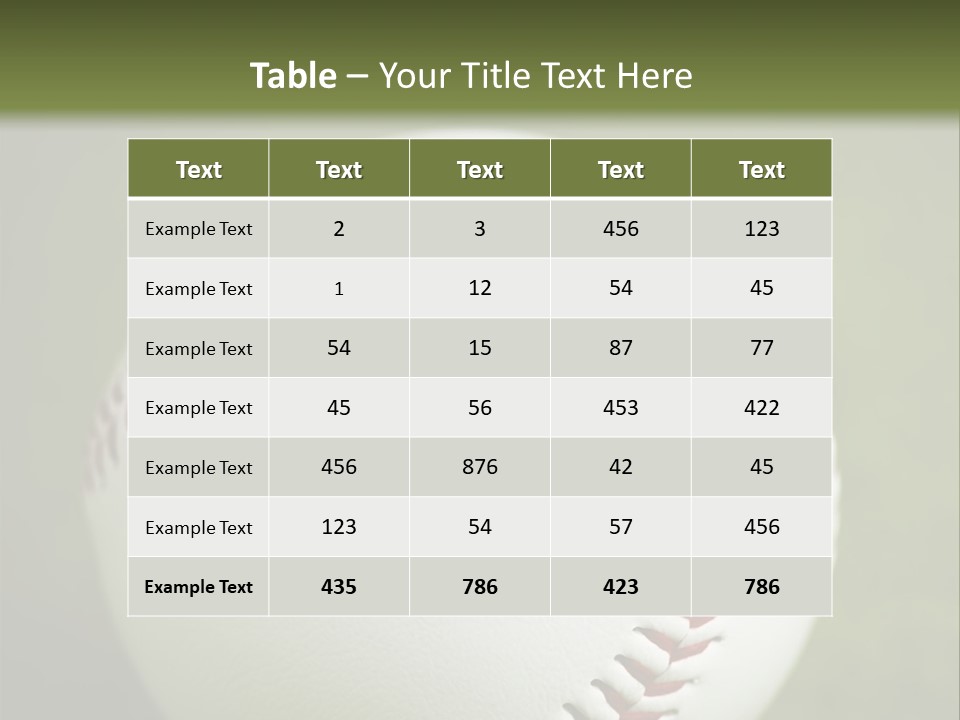 Closeup Macro Strikeout PowerPoint Template