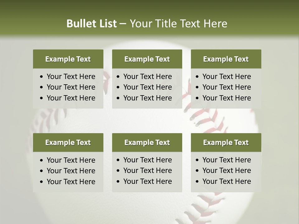 Closeup Macro Strikeout PowerPoint Template