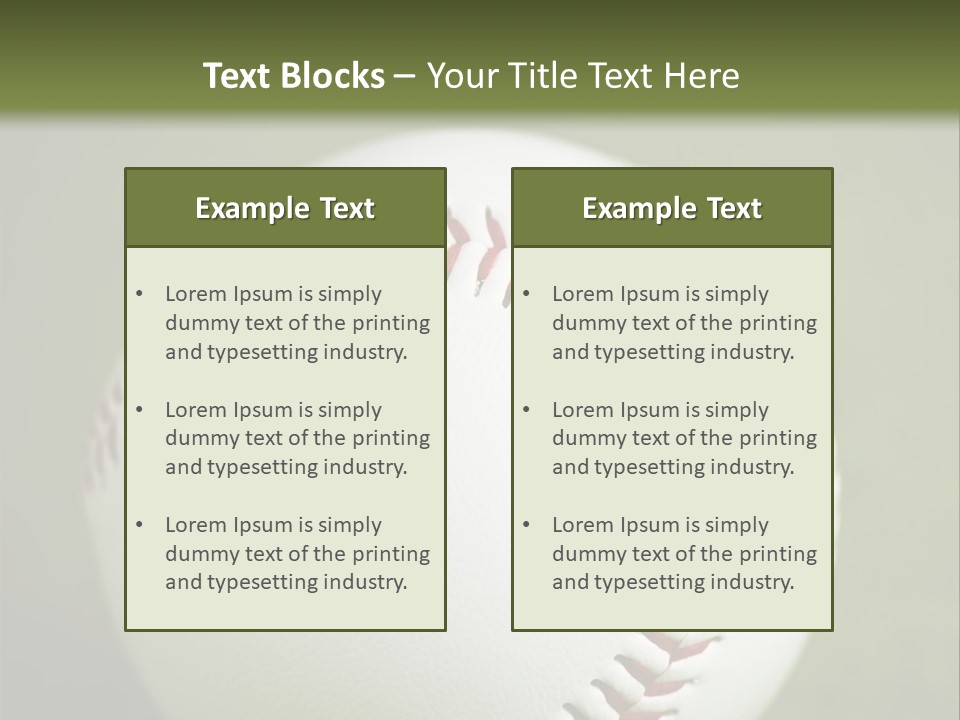 Closeup Macro Strikeout PowerPoint Template