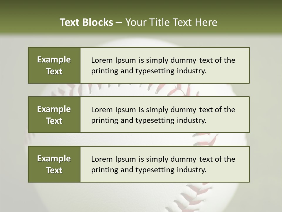 Closeup Macro Strikeout PowerPoint Template