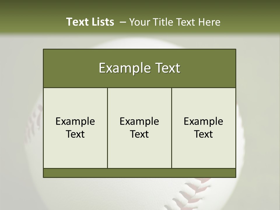 Closeup Macro Strikeout PowerPoint Template