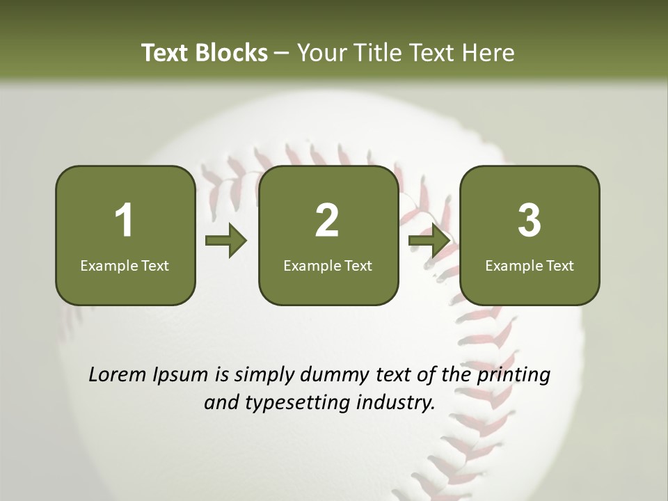 Closeup Macro Strikeout PowerPoint Template