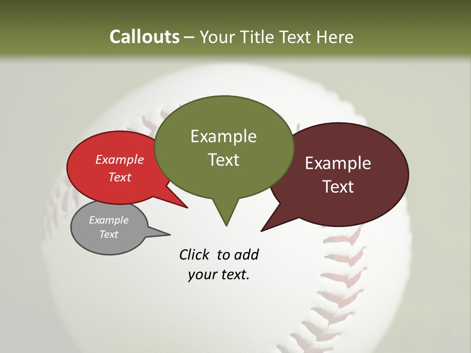 Closeup Macro Strikeout PowerPoint Template