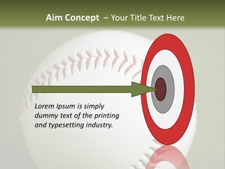 Closeup Macro Strikeout PowerPoint Template