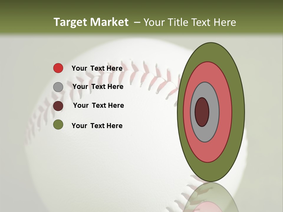 Closeup Macro Strikeout PowerPoint Template