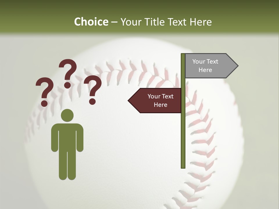 Closeup Macro Strikeout PowerPoint Template