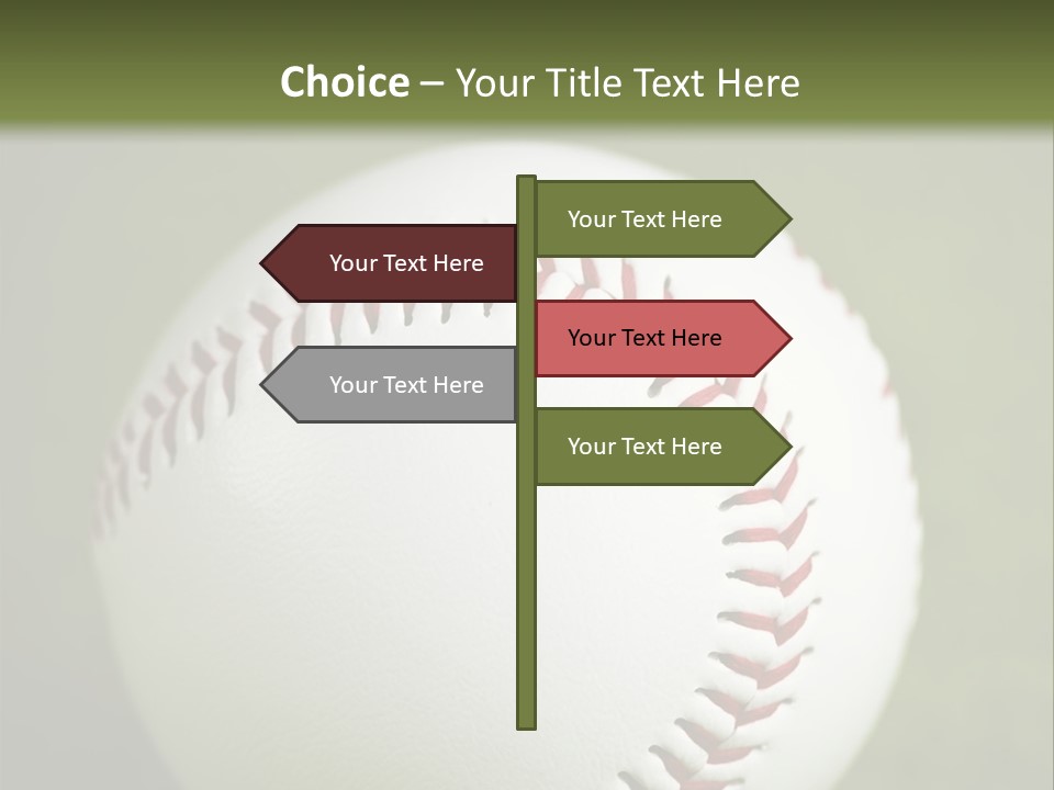 Closeup Macro Strikeout PowerPoint Template