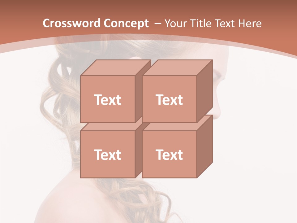 Closeup Wedding Female PowerPoint Template