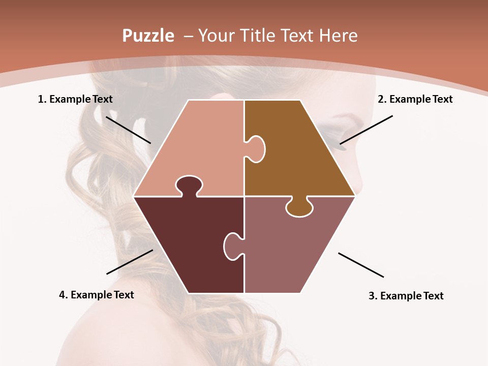 Closeup Wedding Female PowerPoint Template