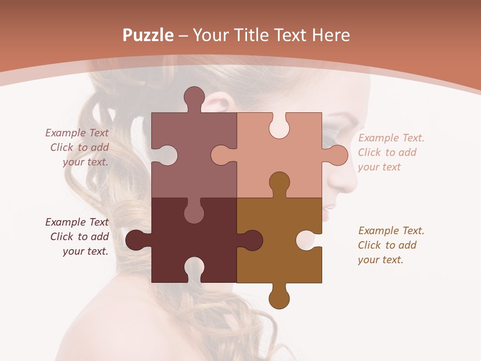 Closeup Wedding Female PowerPoint Template