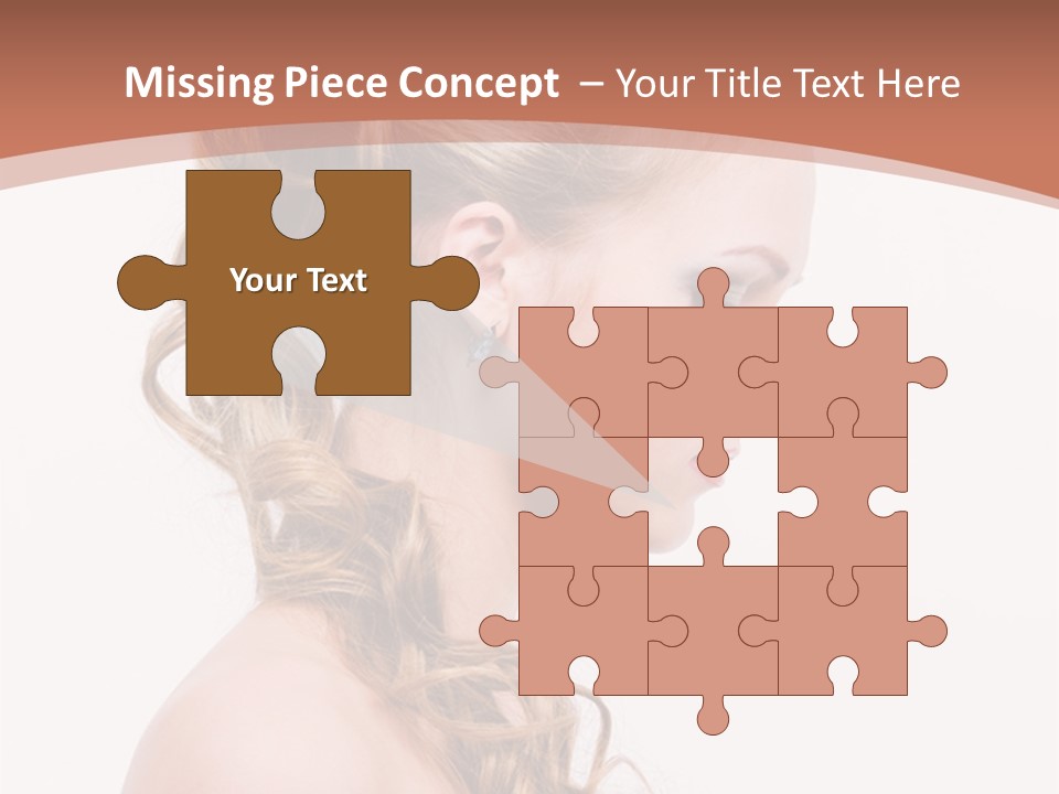 Closeup Wedding Female PowerPoint Template