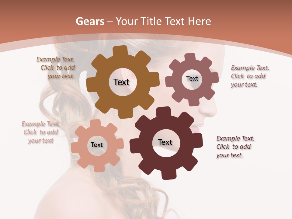 Closeup Wedding Female PowerPoint Template