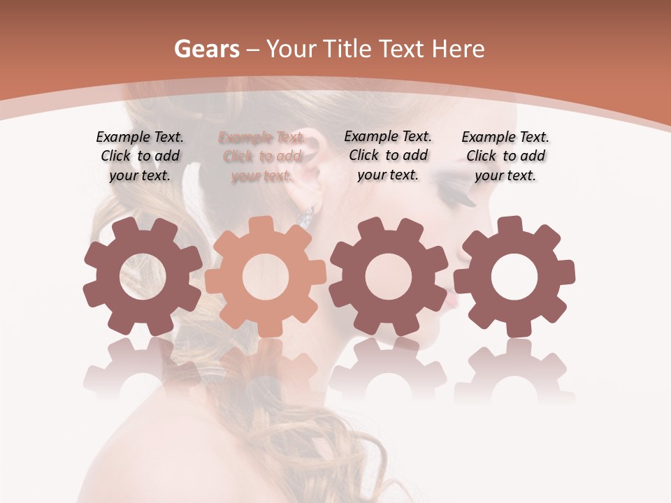 Closeup Wedding Female PowerPoint Template