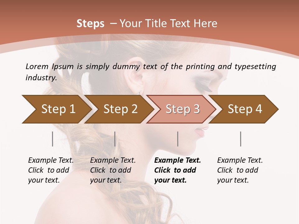 Closeup Wedding Female PowerPoint Template