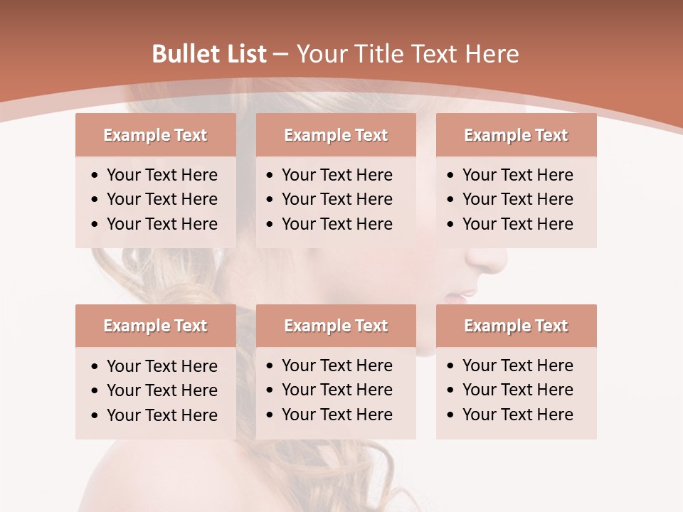 Closeup Wedding Female PowerPoint Template