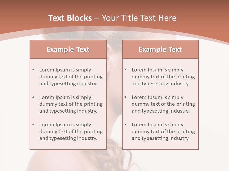 Closeup Wedding Female PowerPoint Template