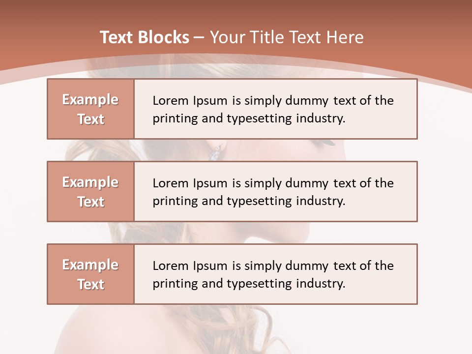 Closeup Wedding Female PowerPoint Template