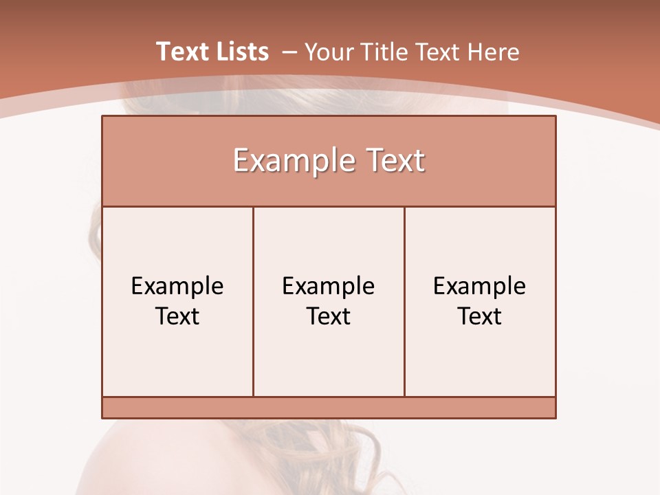 Closeup Wedding Female PowerPoint Template