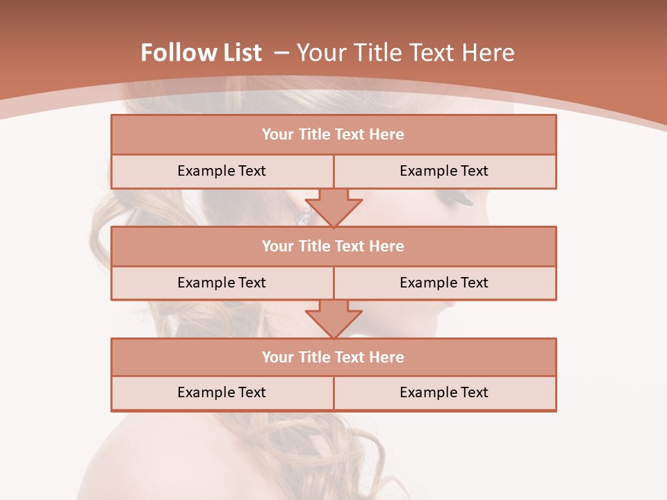 Closeup Wedding Female PowerPoint Template