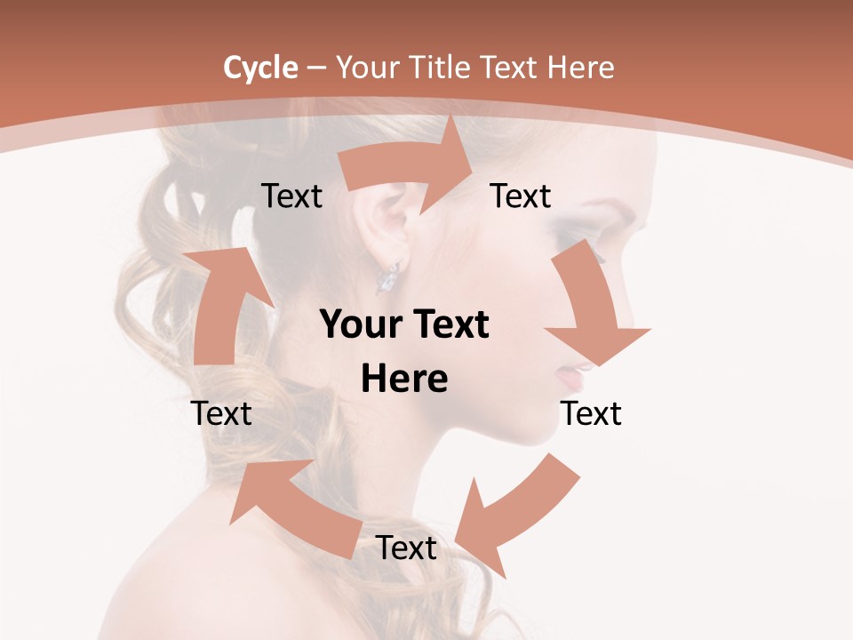 Closeup Wedding Female PowerPoint Template