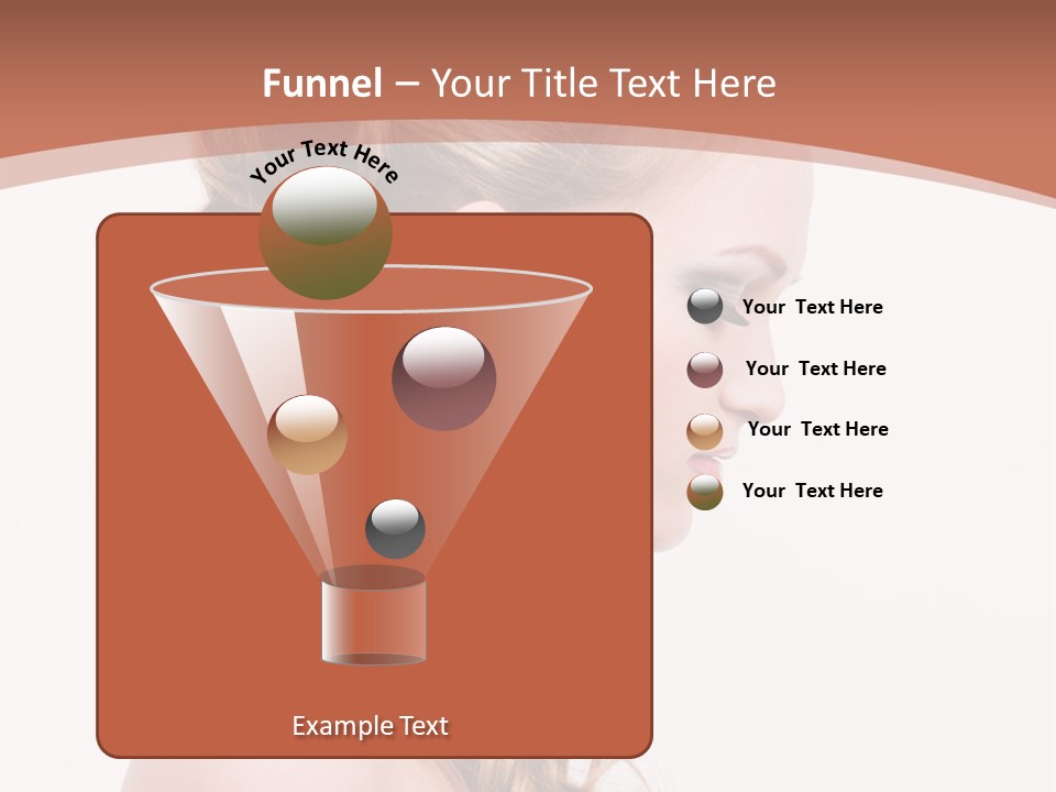 Closeup Wedding Female PowerPoint Template