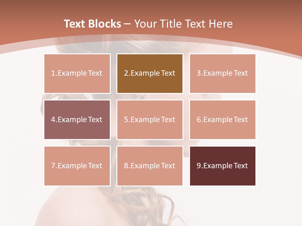 Closeup Wedding Female PowerPoint Template