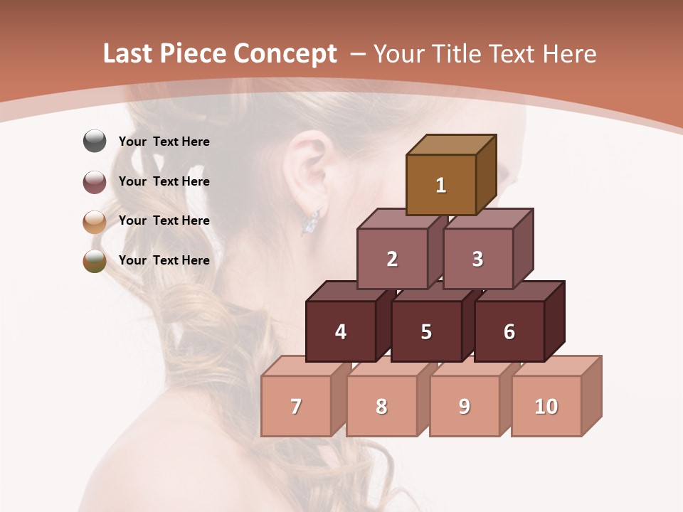 Closeup Wedding Female PowerPoint Template