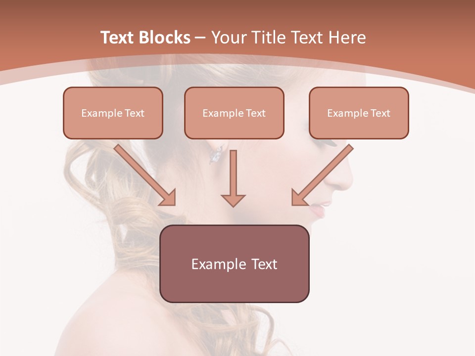 Closeup Wedding Female PowerPoint Template