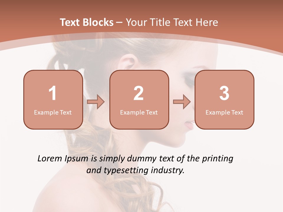 Closeup Wedding Female PowerPoint Template
