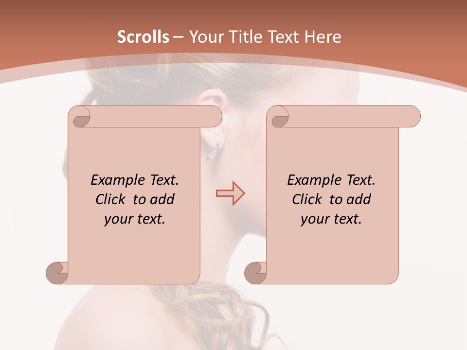 Closeup Wedding Female PowerPoint Template