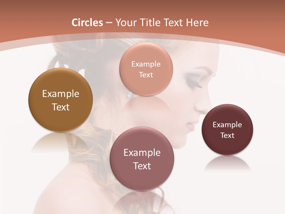 Closeup Wedding Female PowerPoint Template